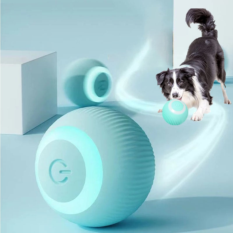 Juguete interactivo para perros 2023, bola rodante activa automática para